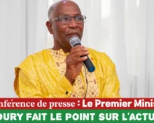 𝐂𝐨𝐧𝐟𝐞́𝐫𝐞𝐧𝐜𝐞 𝐝𝐞 𝐩𝐫𝐞𝐬𝐬𝐞 : Le Premier Ministre, Chef du Gouvernement Amadou Oury BAH fait le point sur l'actualité sociopolitique et économique de la Nation.